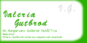 valeria gutbrod business card